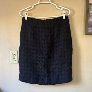❤️FINAL SALE❤️ J. Crew Navy & Black Boucle Metallic Tweed Pencil Skirt Size 6